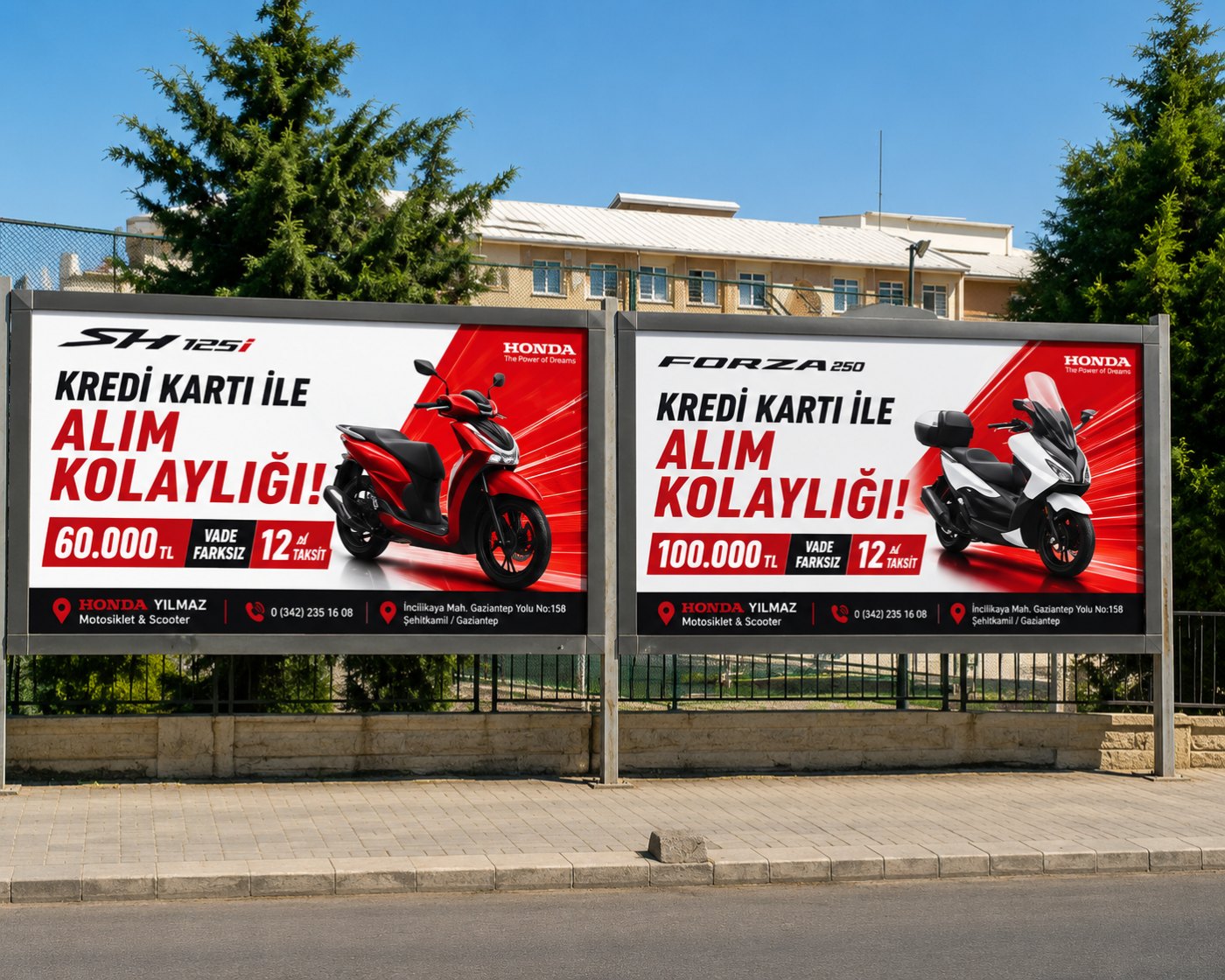 Honda Yılmaz billboard çalışması